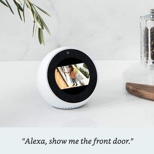 Echo Spot - Smart Alarm Clock with Alexa - White